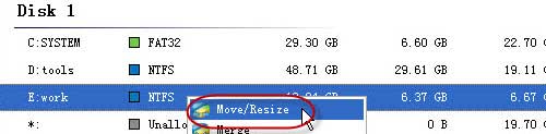 resize